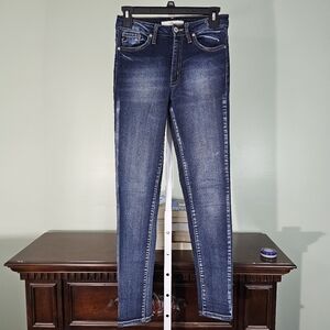 KanCan KC7069D Mid Rise Skinny Jeans Dark Wash Size 3‎ / 25